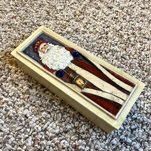 Ibis & Orchid Boxes of Light Christmas Santa Tea Light Decorative Trinket Box